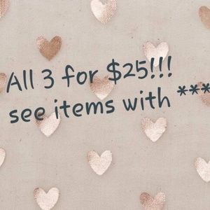 All 3 items for $25! free shipping!